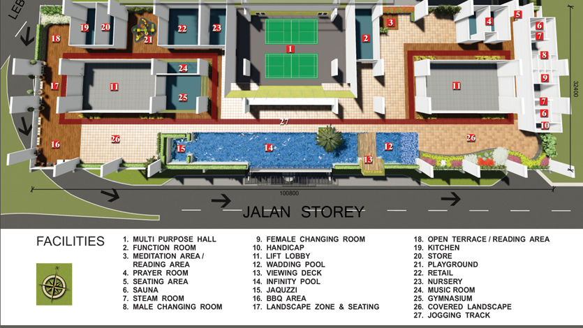 SKS Pavillion at CIQ Johor Bahru - Site Plan